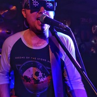 TCOSS photo of Graham on LED visuals