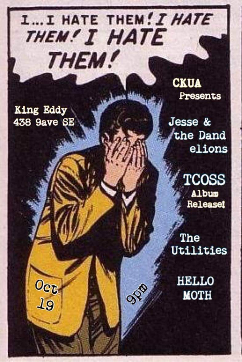 Archival TCOSS show poster with dark photo treatment