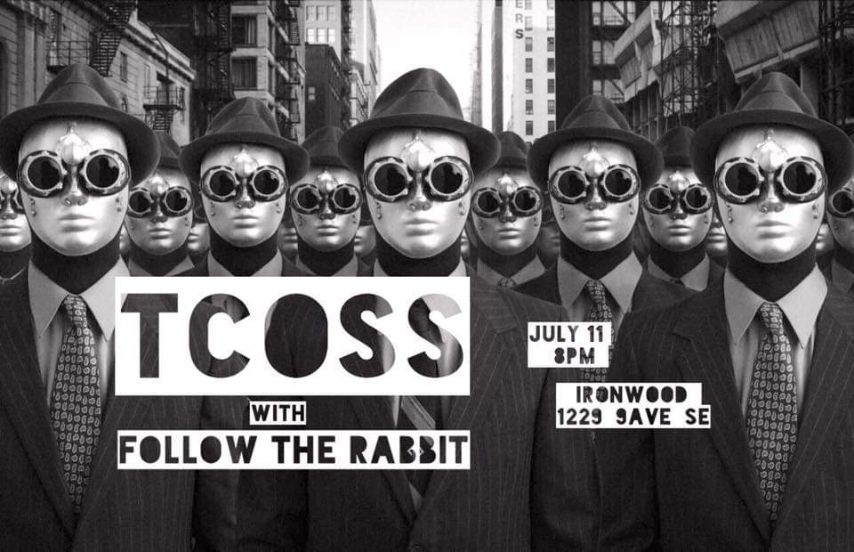 Archival TCOSS show poster with layered typography